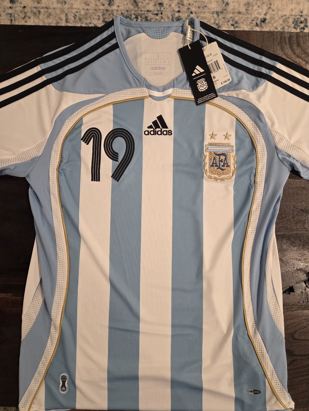 Lionel Messi Argentina National Team adidas 2006 Bringback Home Jersey Men's S